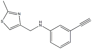 3-ethynyl-N-[(2-methyl-1,3-thiazol-4-yl)methyl]aniline Structure