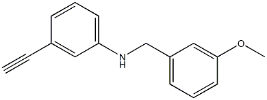 3-ethynyl-N-[(3-methoxyphenyl)methyl]aniline Structure