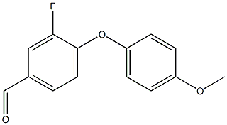 3-fluoro-4-(4-methoxyphenoxy)benzaldehyde Structure