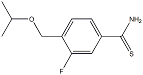 3-fluoro-4-(isopropoxymethyl)benzenecarbothioamide 구조식 이미지