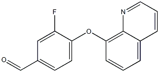 3-fluoro-4-(quinolin-8-yloxy)benzaldehyde Structure