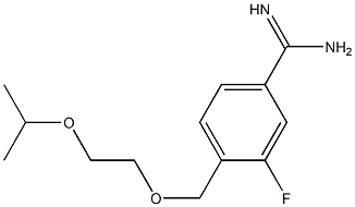 3-fluoro-4-[(2-isopropoxyethoxy)methyl]benzenecarboximidamide 구조식 이미지