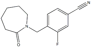 3-fluoro-4-[(2-oxoazepan-1-yl)methyl]benzonitrile 구조식 이미지