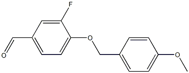 3-fluoro-4-[(4-methoxyphenyl)methoxy]benzaldehyde Structure