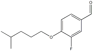 3-fluoro-4-[(4-methylpentyl)oxy]benzaldehyde 구조식 이미지