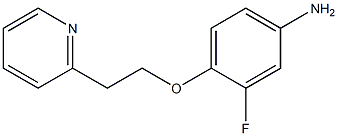 3-fluoro-4-[2-(pyridin-2-yl)ethoxy]aniline Structure