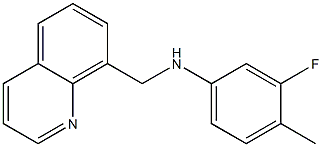 3-fluoro-4-methyl-N-(quinolin-8-ylmethyl)aniline 구조식 이미지