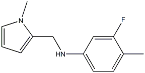 3-fluoro-4-methyl-N-[(1-methyl-1H-pyrrol-2-yl)methyl]aniline 구조식 이미지