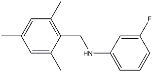 3-fluoro-N-[(2,4,6-trimethylphenyl)methyl]aniline Structure