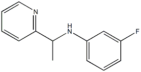 3-fluoro-N-[1-(pyridin-2-yl)ethyl]aniline Structure