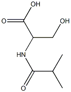 3-hydroxy-2-(isobutyrylamino)propanoic acid Structure