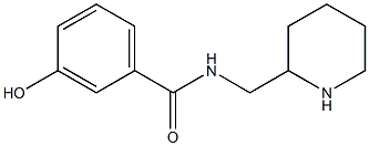 3-hydroxy-N-(piperidin-2-ylmethyl)benzamide 구조식 이미지