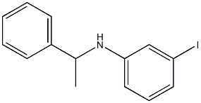 3-iodo-N-(1-phenylethyl)aniline 구조식 이미지