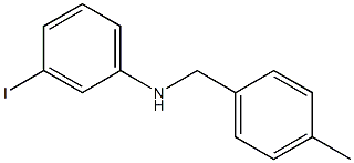 3-iodo-N-[(4-methylphenyl)methyl]aniline 구조식 이미지