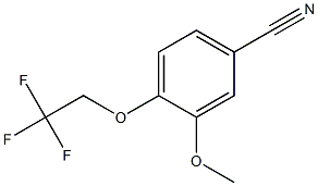 3-methoxy-4-(2,2,2-trifluoroethoxy)benzonitrile Structure