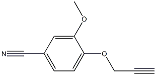 3-methoxy-4-(prop-2-ynyloxy)benzonitrile 구조식 이미지
