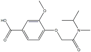 3-methoxy-4-{[methyl(propan-2-yl)carbamoyl]methoxy}benzoic acid Structure