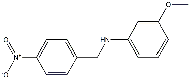 3-methoxy-N-[(4-nitrophenyl)methyl]aniline Structure