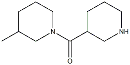 3-methyl-1-(piperidin-3-ylcarbonyl)piperidine Structure