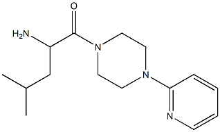 3-methyl-1-[(4-pyridin-2-ylpiperazin-1-yl)carbonyl]butylamine Structure