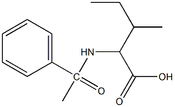 3-methyl-2-(1-phenylacetamido)pentanoic acid Structure