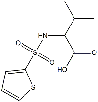 3-methyl-2-(thiophene-2-sulfonamido)butanoic acid Structure