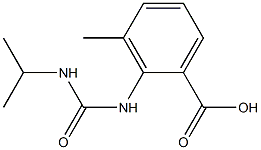 3-methyl-2-[(propan-2-ylcarbamoyl)amino]benzoic acid Structure