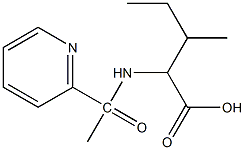 3-methyl-2-[1-(pyridin-2-yl)acetamido]pentanoic acid 구조식 이미지