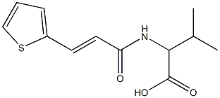 3-methyl-2-{[(2E)-3-thien-2-ylprop-2-enoyl]amino}butanoic acid 구조식 이미지