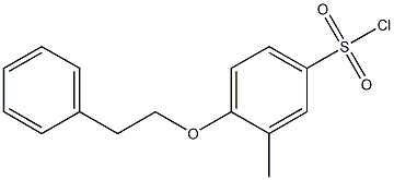3-methyl-4-(2-phenylethoxy)benzene-1-sulfonyl chloride Structure