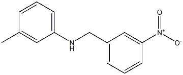 3-methyl-N-[(3-nitrophenyl)methyl]aniline Structure