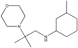 3-methyl-N-[2-methyl-2-(morpholin-4-yl)propyl]cyclohexan-1-amine Structure