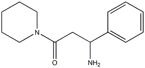 3-oxo-1-phenyl-3-piperidin-1-ylpropan-1-amine Structure