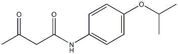 3-oxo-N-[4-(propan-2-yloxy)phenyl]butanamide 구조식 이미지