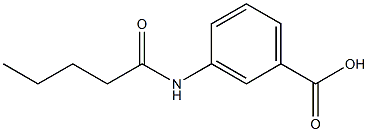 3-pentanamidobenzoic acid 구조식 이미지
