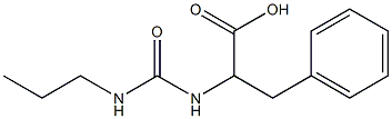 3-phenyl-2-{[(propylamino)carbonyl]amino}propanoic acid Structure