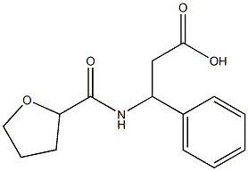 3-phenyl-3-[(tetrahydrofuran-2-ylcarbonyl)amino]propanoic acid 구조식 이미지