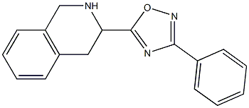 3-phenyl-5-(1,2,3,4-tetrahydroisoquinolin-3-yl)-1,2,4-oxadiazole Structure