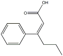 3-phenylhex-2-enoic acid 구조식 이미지