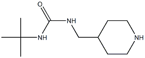 3-tert-butyl-1-(piperidin-4-ylmethyl)urea Structure