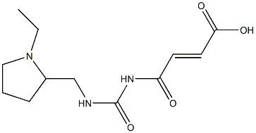 4-({[(1-ethylpyrrolidin-2-yl)methyl]carbamoyl}amino)-4-oxobut-2-enoic acid Structure