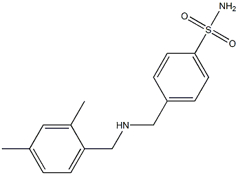 4-({[(2,4-dimethylphenyl)methyl]amino}methyl)benzene-1-sulfonamide Structure