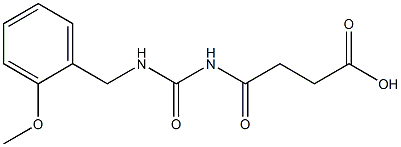 4-({[(2-methoxyphenyl)methyl]carbamoyl}amino)-4-oxobutanoic acid Structure