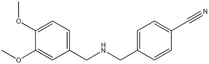 4-({[(3,4-dimethoxyphenyl)methyl]amino}methyl)benzonitrile Structure