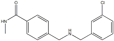 4-({[(3-chlorophenyl)methyl]amino}methyl)-N-methylbenzamide 구조식 이미지