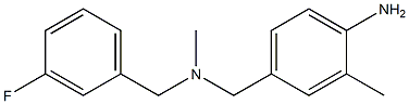 4-({[(3-fluorophenyl)methyl](methyl)amino}methyl)-2-methylaniline Structure