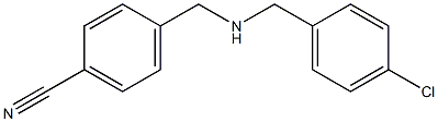 4-({[(4-chlorophenyl)methyl]amino}methyl)benzonitrile 구조식 이미지