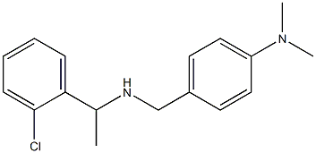 4-({[1-(2-chlorophenyl)ethyl]amino}methyl)-N,N-dimethylaniline Structure