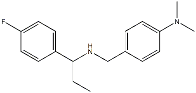 4-({[1-(4-fluorophenyl)propyl]amino}methyl)-N,N-dimethylaniline 구조식 이미지