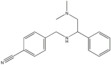 4-({[2-(dimethylamino)-1-phenylethyl]amino}methyl)benzonitrile Structure